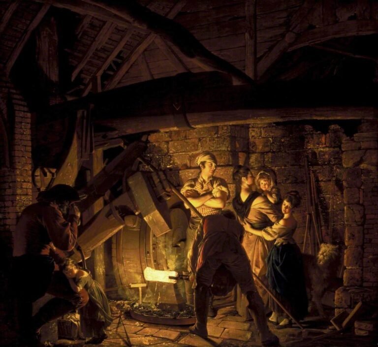Wright of Derby, Joseph, 1734-1797; An Iron Forge