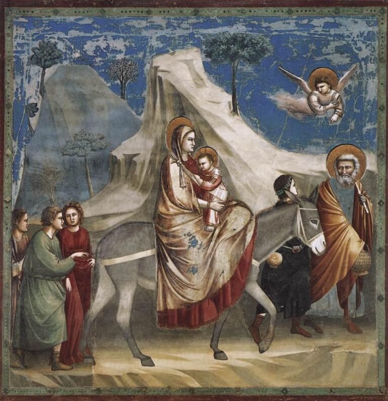 Giotto di Bondone - No. 20 Scenes from the Life of Christ - 4. Flight into Egypt