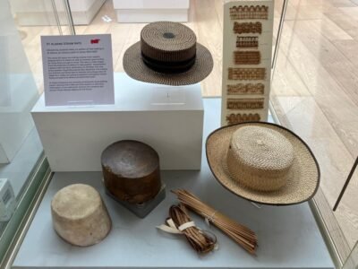 Straw hats in St Albans Museum display